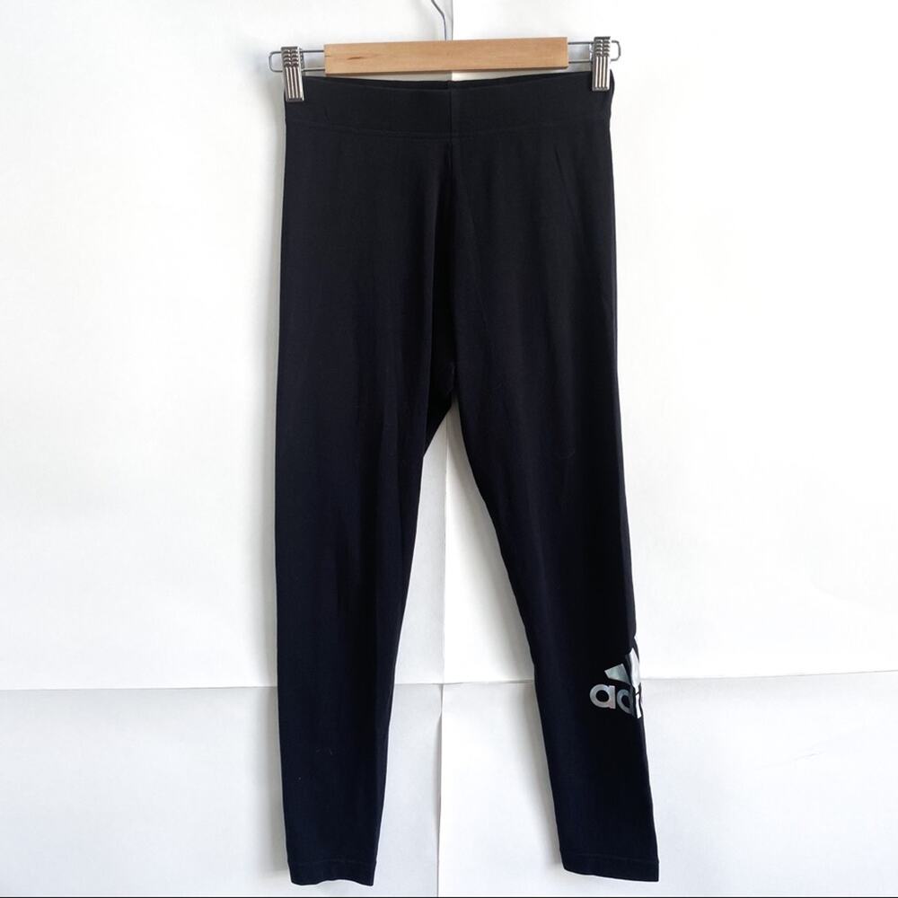 Adidas Holographic Logo‎ Black Leggings